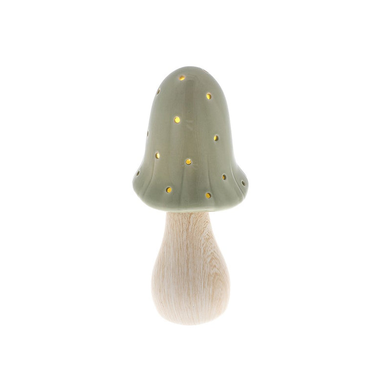 Mushroom Glow Lamp Medium Sage