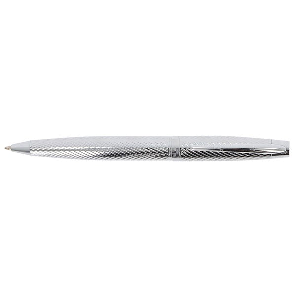 Bridgewater Lancaster all chrome ballpoint pen on a white background