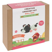Creative Crochet French Bulldog kit box by Shudehill, craft kit for children aged 10 and up
