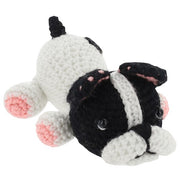 Completed crocheted French Bulldog made from the Creative Crochet kit by Shudehill
