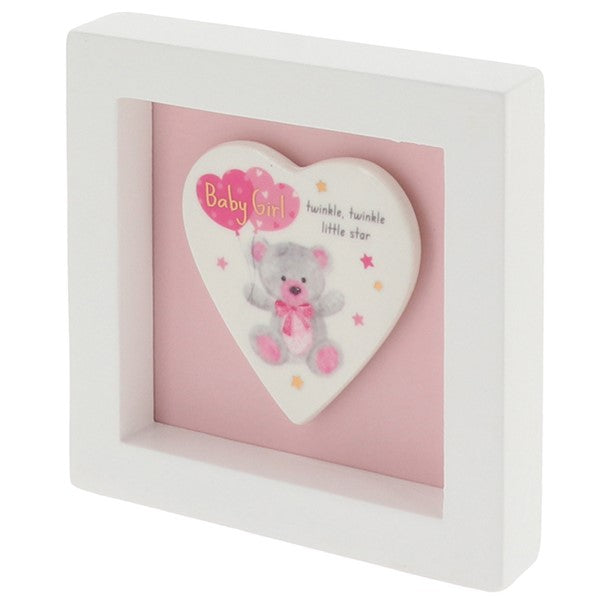 Little Bear Art Plaque Baby Girl
