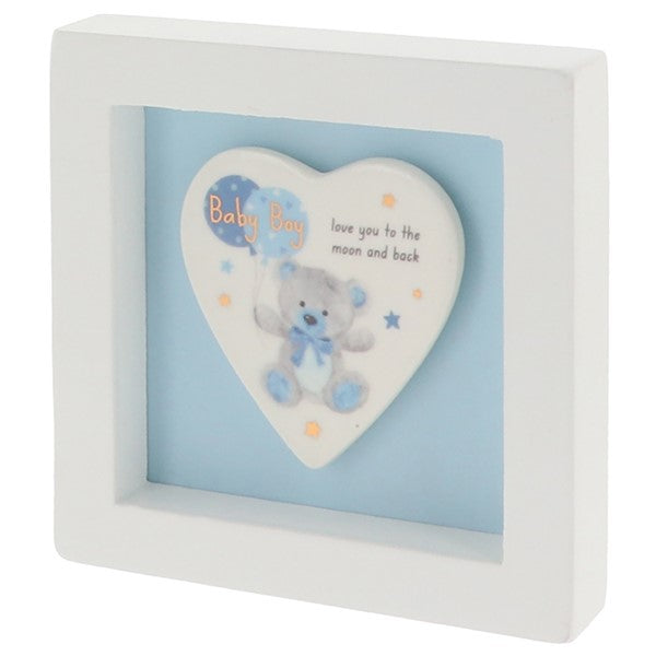 Little Bear Art Plaque Baby Boy