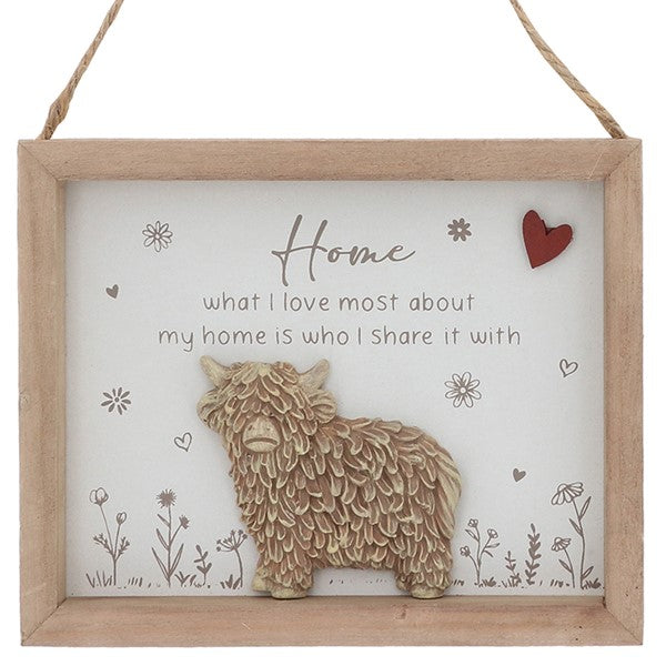 Highland Charm Wall Plaque Home