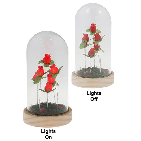 Rose Garden LED Dome Large Red