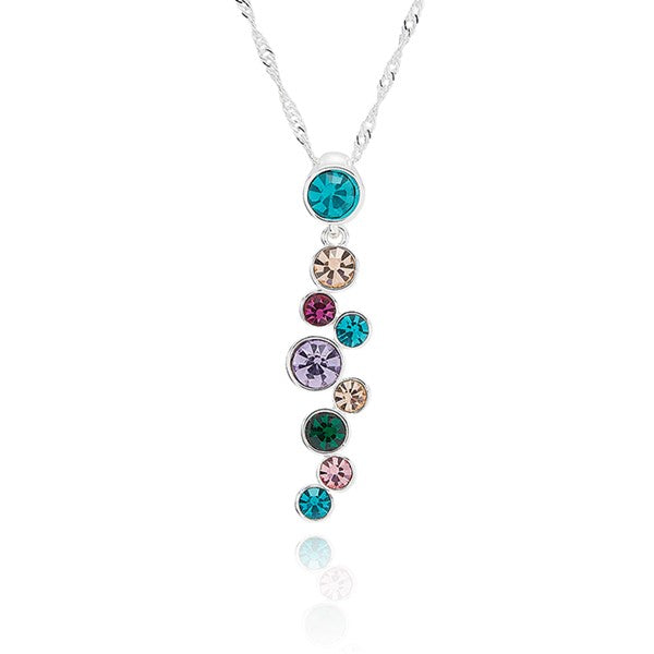 Glam Rox Silver Plated Contemporary Waterfall