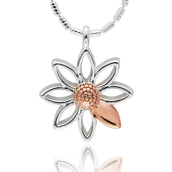 Daisy Chain Two Tone Modern Necklace