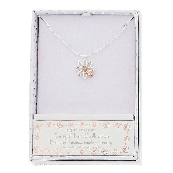 Daisy Chain Two Tone Modern Necklace