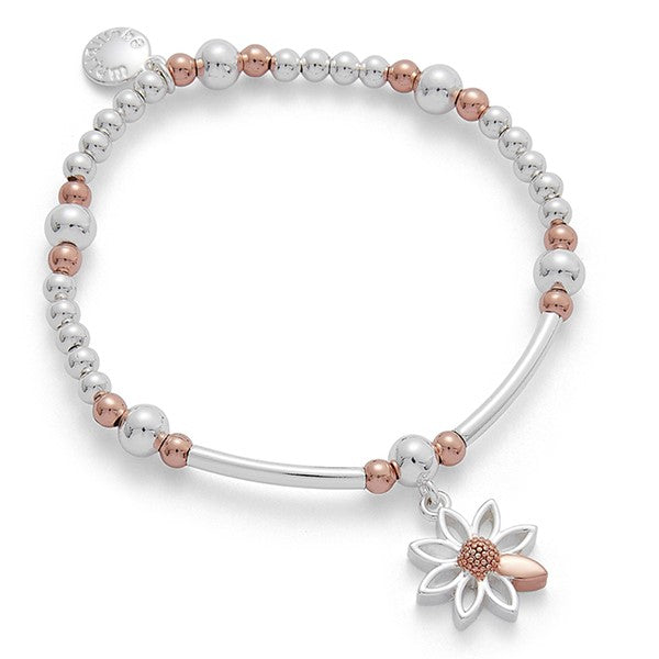 Daisy Chain Two Tone Modern Bracelet