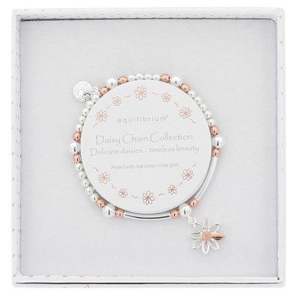 Daisy Chain Two Tone Modern Bracelet