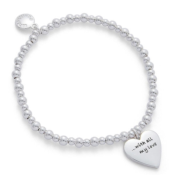 Treasured Sentiment Silver Plated Bracelet Granddaughter