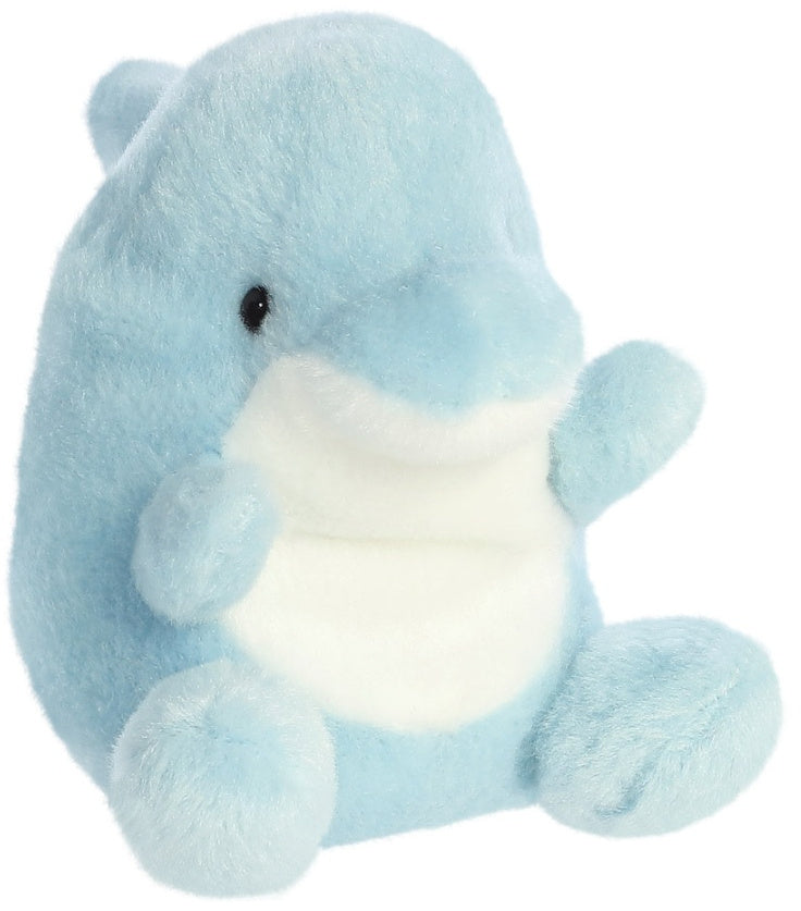 Clicks the Dolphin Palm Pals soft toy 12.7cm – front view