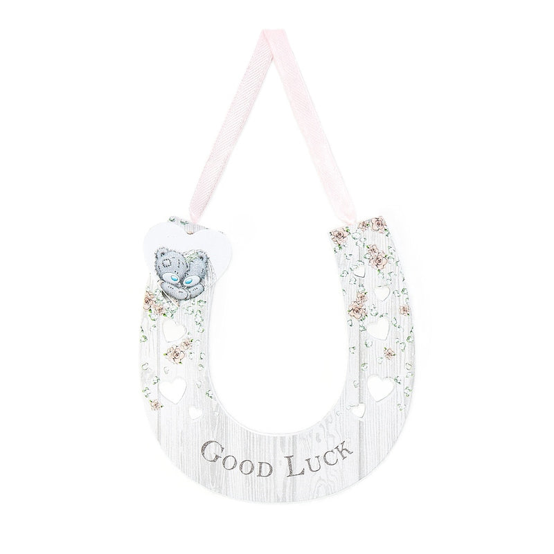 Me To You Tatty Teddy wedding horseshoe gift decorated with hearts and flowers – Little Monkey Gifts