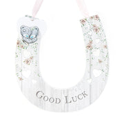 Close up of Tatty Teddy Me To You wedding horseshoe good luck charm for the bride – Little Monkey Gifts
