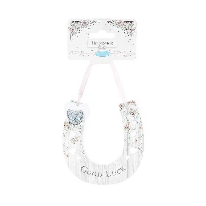 Tatty Teddy wedding horseshoe keepsake shown as a bridal gift – Little Monkey Gifts