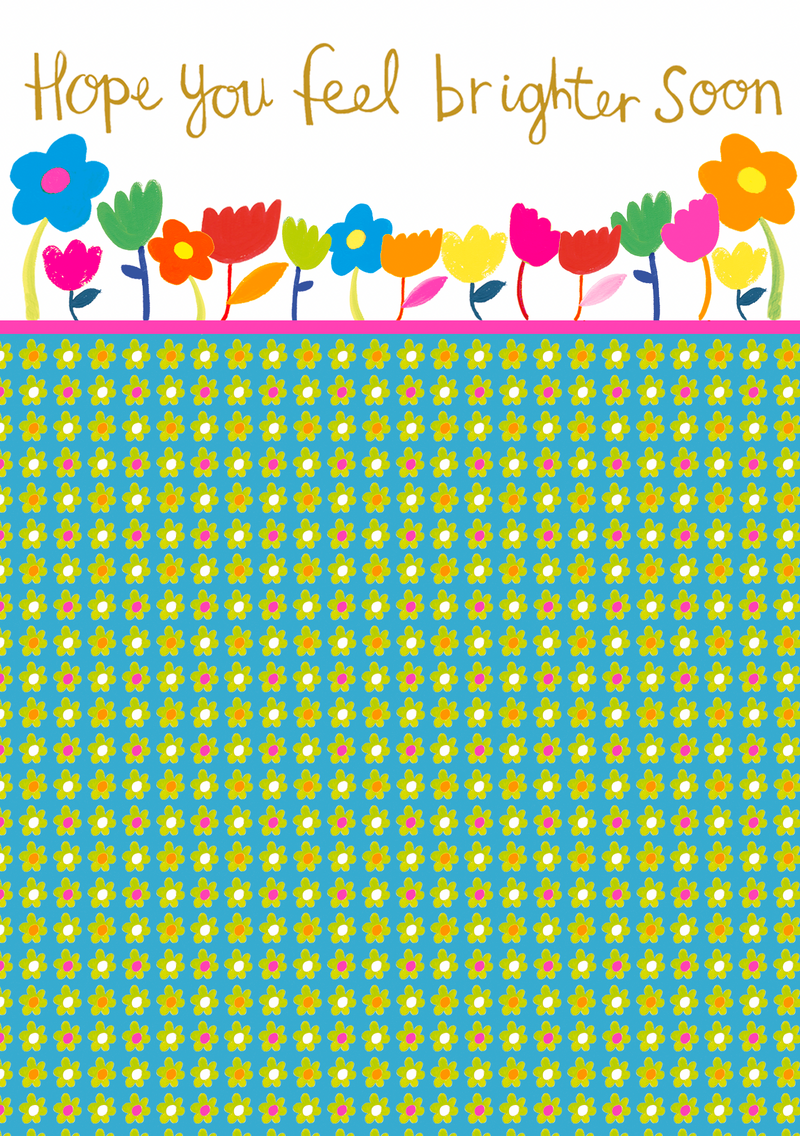 Hope You Feel Brighter Soon get well card by Paper Salad