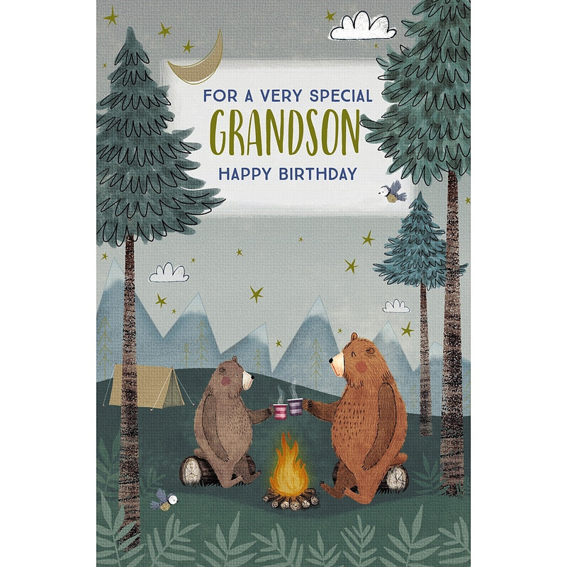 Grandson Birthday Bears Camping