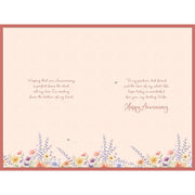 Inside verse of wife anniversary card with floral heart and butterfly design – Little Monkey Gifts