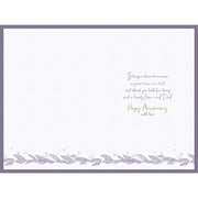Inside verse of Mum and Dad anniversary card with heart balloon design – Little Monkey Gifts