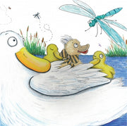 Inside pages of Arkwright the Duck illustrated story book