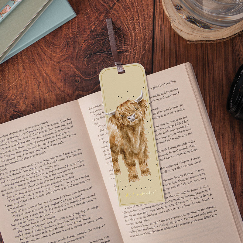Highland Cow Bookmark Heilen Coo