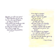 Inside verse of daughter sentiment keepsake card showing heartfelt printed message, 5x7 inches