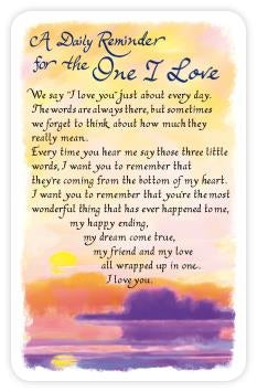 A Daily Reminder for the One I Love