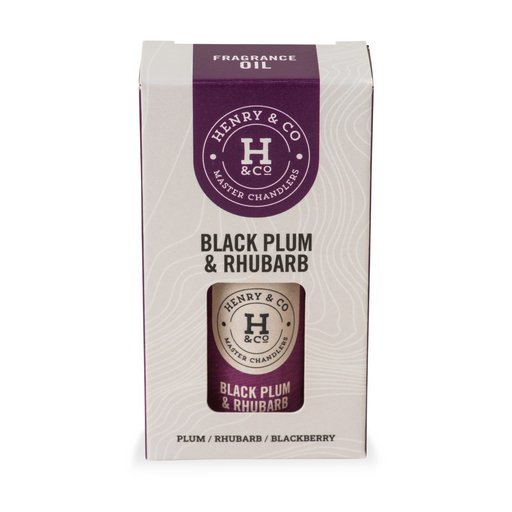 Henry & Co Black Plum & Rhubarb Fragrance Oil 10ml
