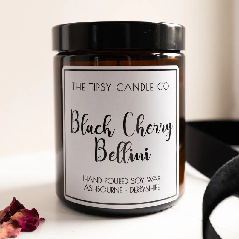 Tipsy Candle Black Cherry Bellini 180ml