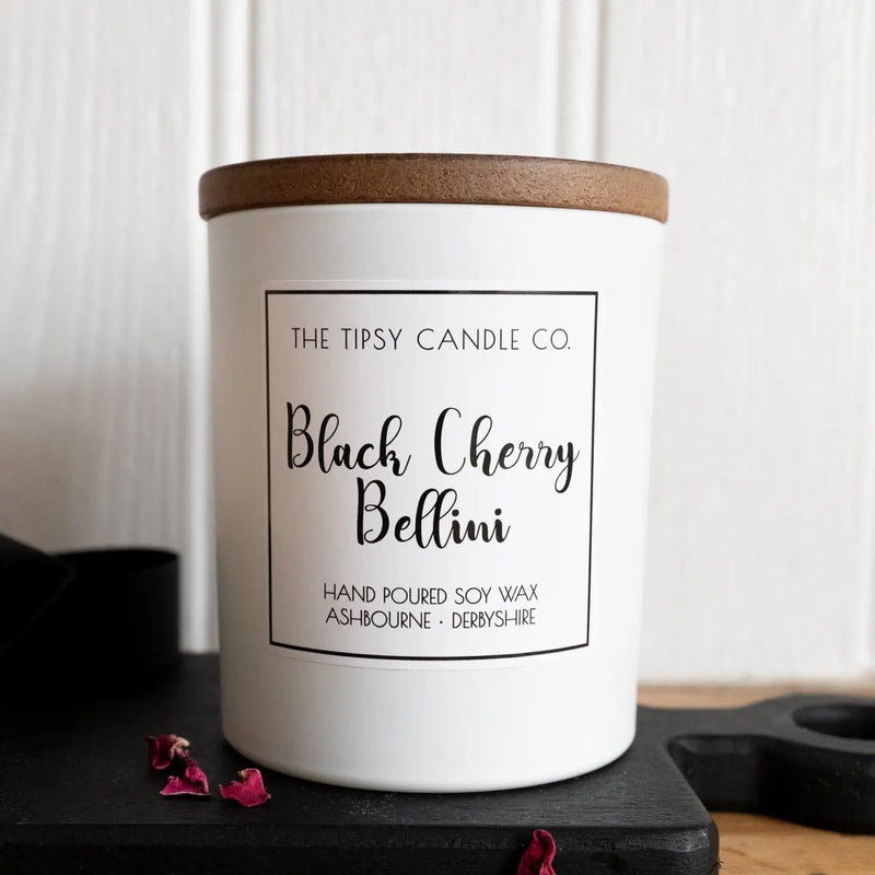 Tipsy Candle Black Cherry Bellini 180ml