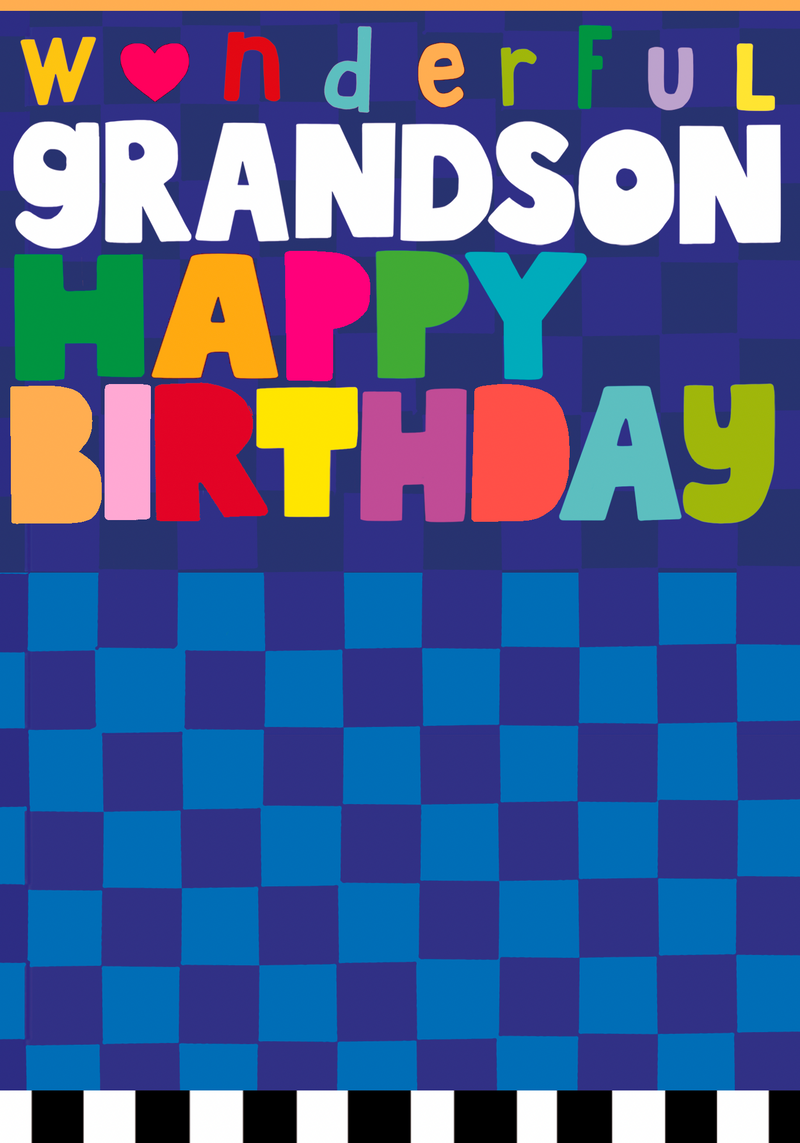 Wonderful Grandson birthday card by Paper Salad