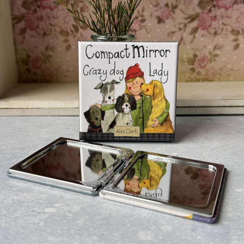 Crazy Dog Lady Compact Mirror