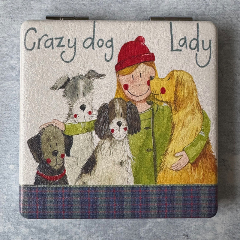 Crazy Dog Lady Compact Mirror