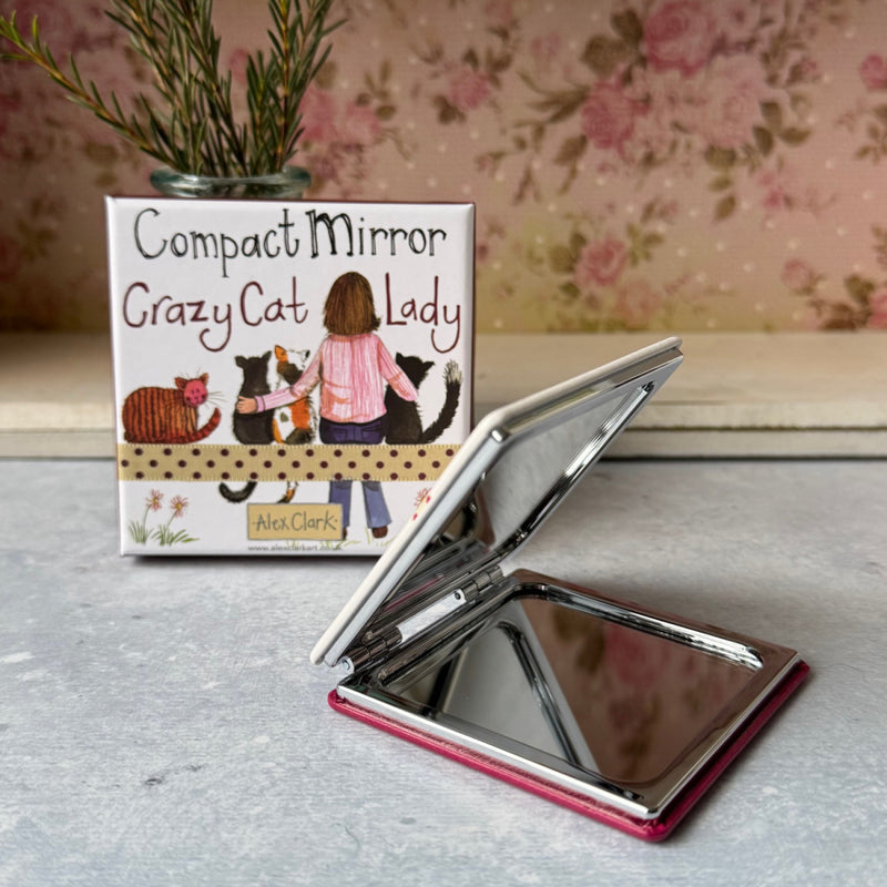 Crazy Cat Lady Compact Mirror