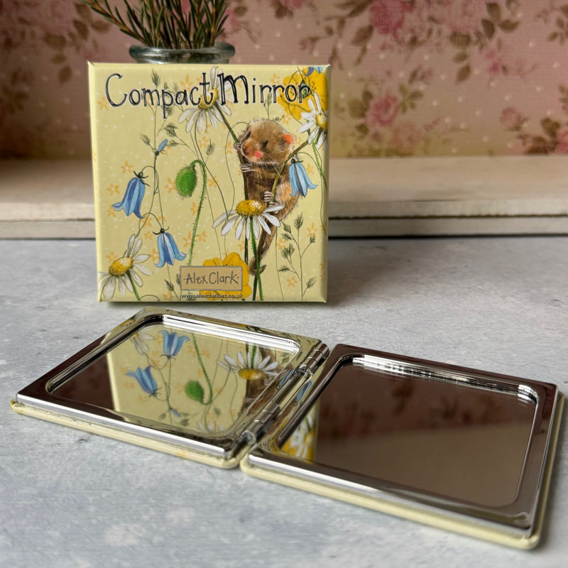 Fieldmouse And Flowers Compact Mirror