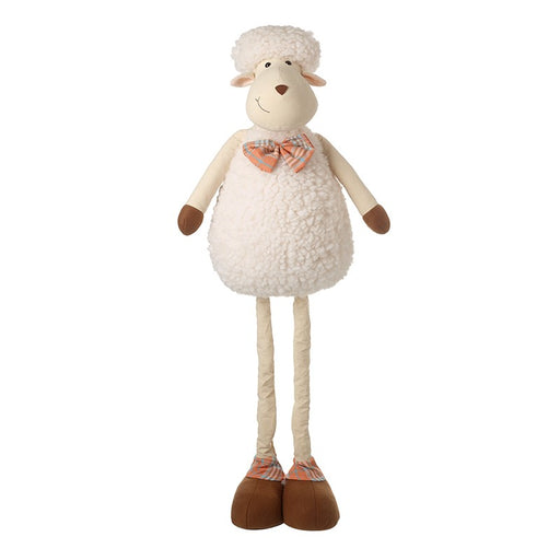 Tall woolly sheep standing ornament