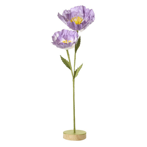 Purple artificial flower display – 2 stem
