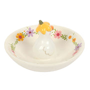 Daisy and duck trinket dish – back  view