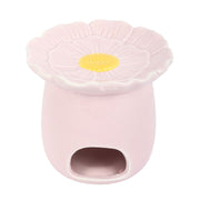 Pink daisy oil burner – back view