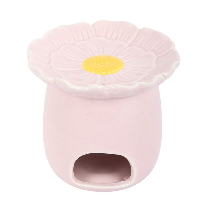 Pink daisy oil burner – back view