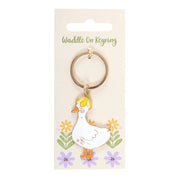 Waddle on duck keyring – front view