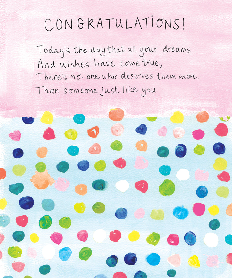 Congratulations Card - Dreams Come True by Paper Salad
