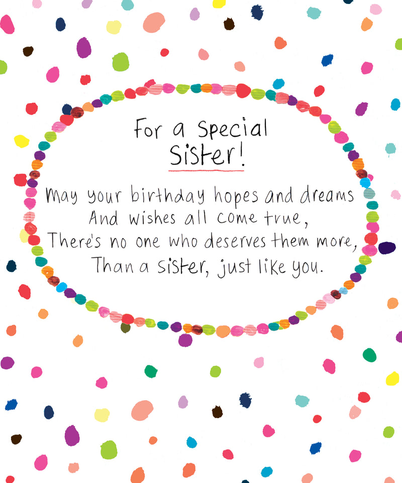 Special Sister Birthday card by Paper Salad
