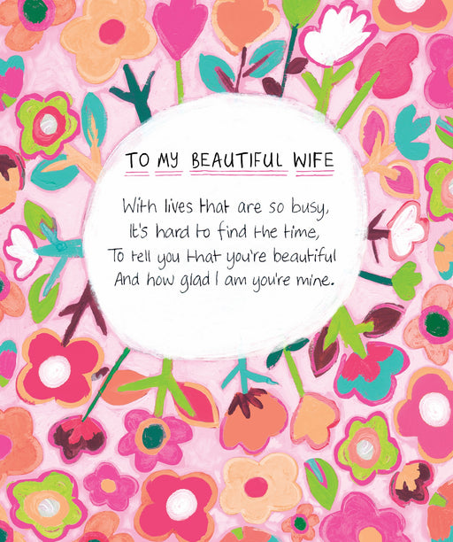 Beautiful Wife Birthday card by Paper Salad