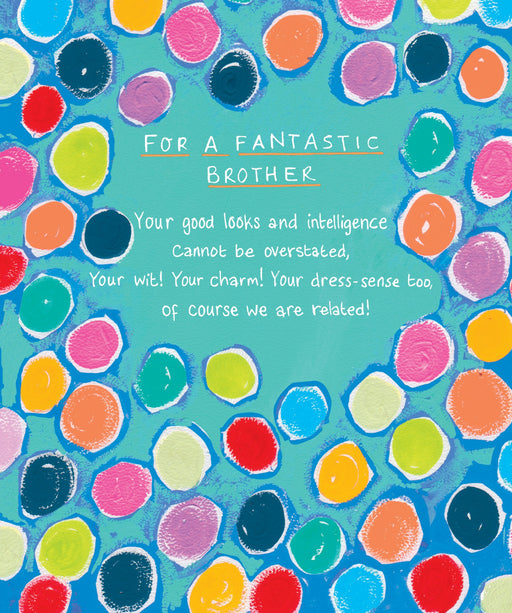 Fantastic Brother Birthday card by Paper Salad