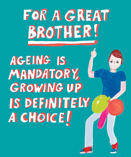 Great Brother Birthday card by Paper Salad