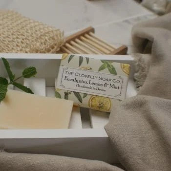 100g Handmade Clovelly Soap - Eucalyptus & Lemon & Mint