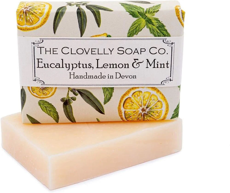 100g Handmade Clovelly Soap - Eucalyptus & Lemon & Mint