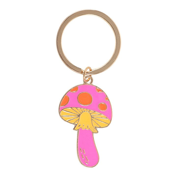 Funky Fungi mushroom keyring – front view