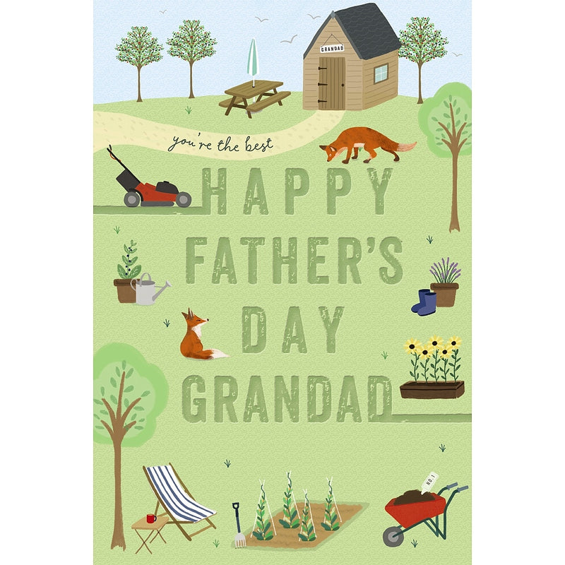 Fathers Day Card - Grandad Country Garden