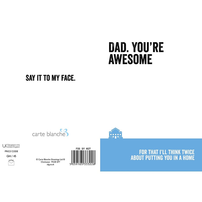 Fathers Day Card - Awesome Dad